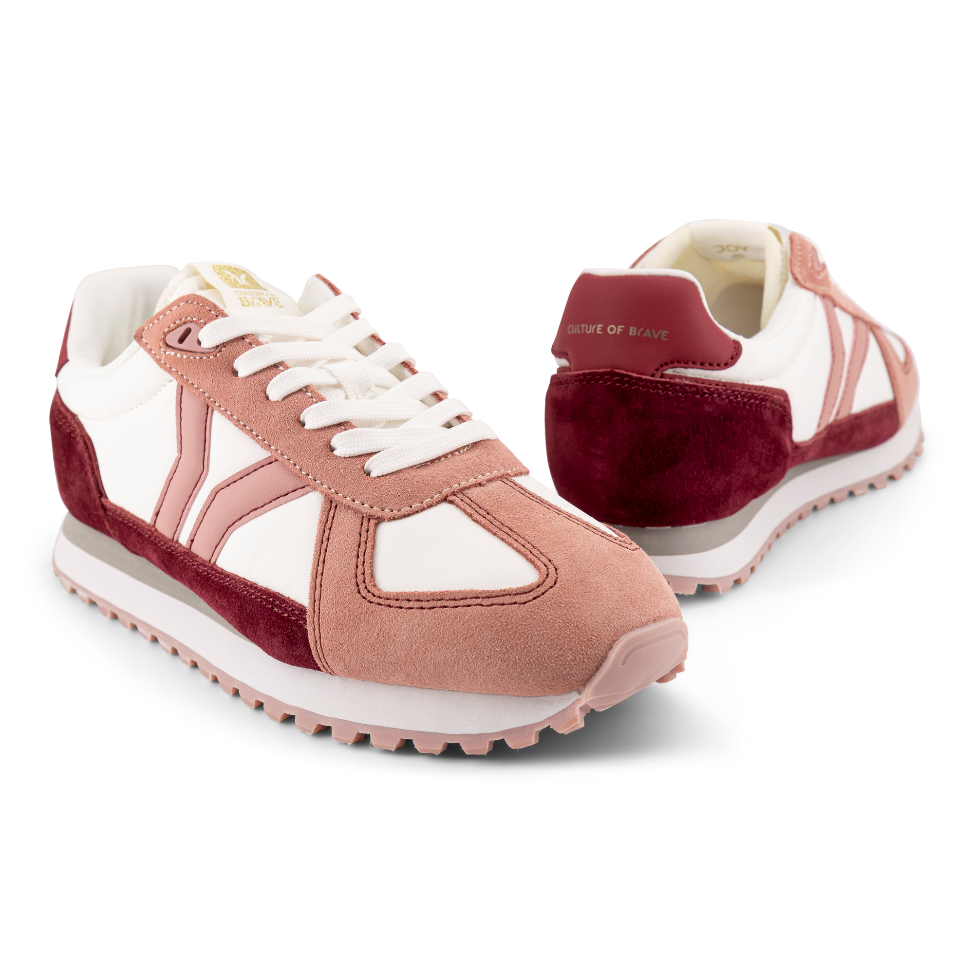 Joy Womens Sneaker in Pink-Cherry