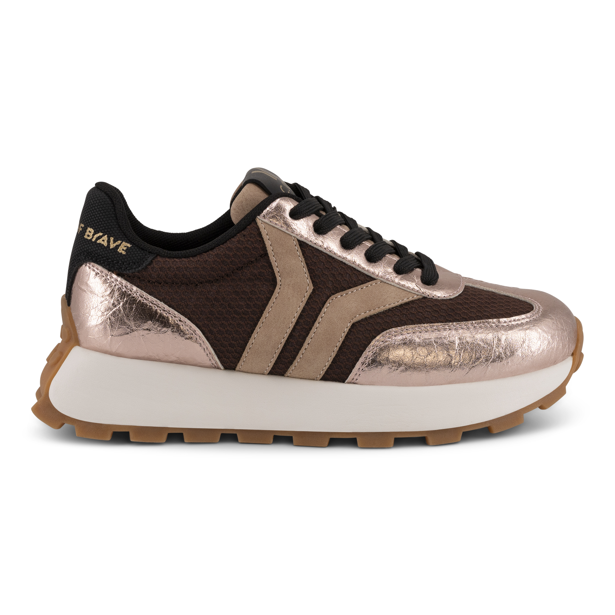 Hope Womens Sneaker in cherry-black with pink wing