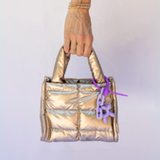 Anytime Small Gold Handbag