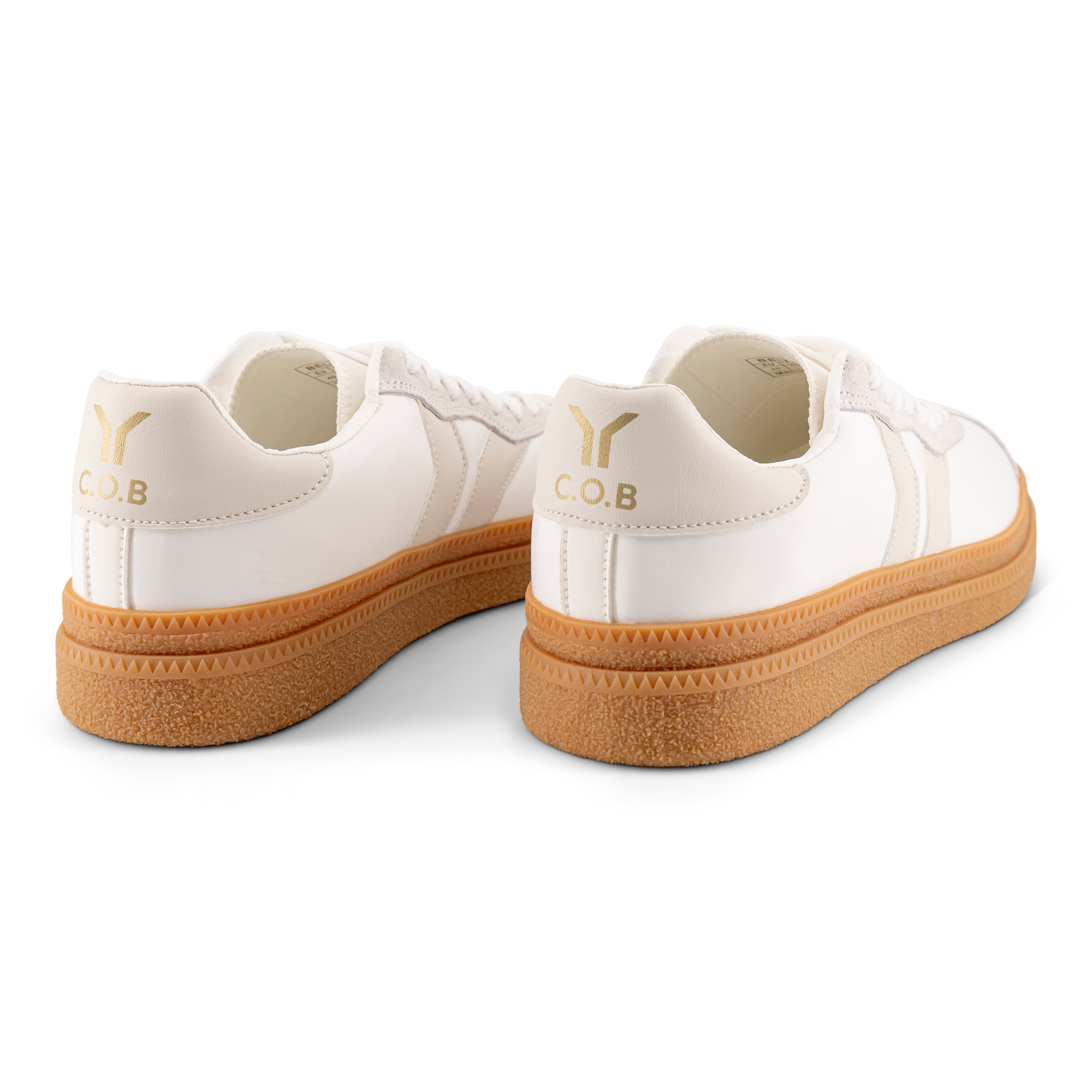 Believe Womens Sneaker in White with Ecru Wing