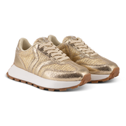 Hope Womens Sneaker in gold with gold wing