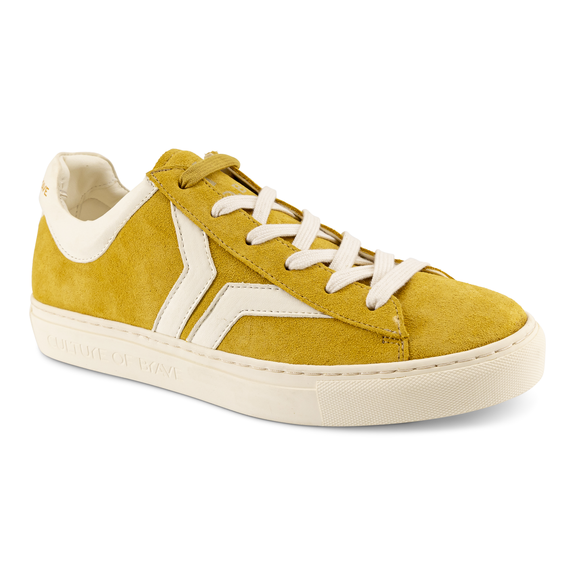 Courage Womens Low Cut Ochre Suede Leather Sneaker| Culture of Brave Courage Womens Low Cut Ochre Suede Leather Sneaker| Culture of Brave