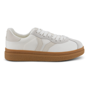 Believe Womens Sneaker in White with Ecru Wing