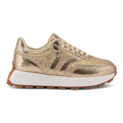 Hope Womens Sneaker in gold with gold wing