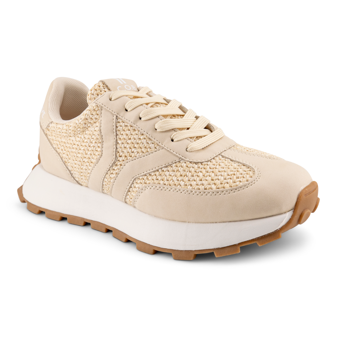 Hope Womens Sneaker in ecru with ecru wing