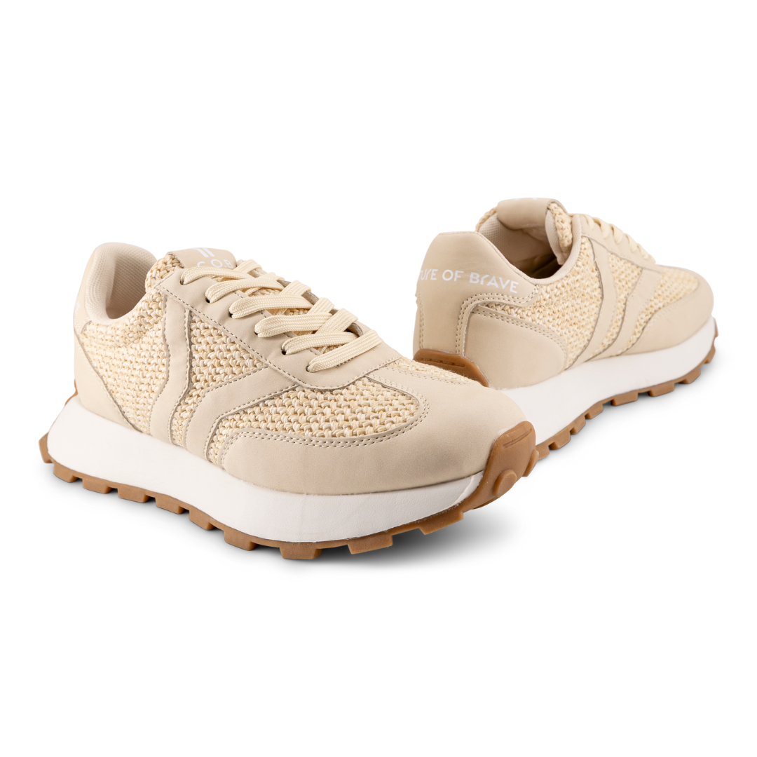 Hope Womens Sneaker in ecru with ecru wing