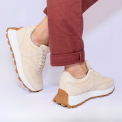 Hope Womens Sneaker in ecru with ecru wing