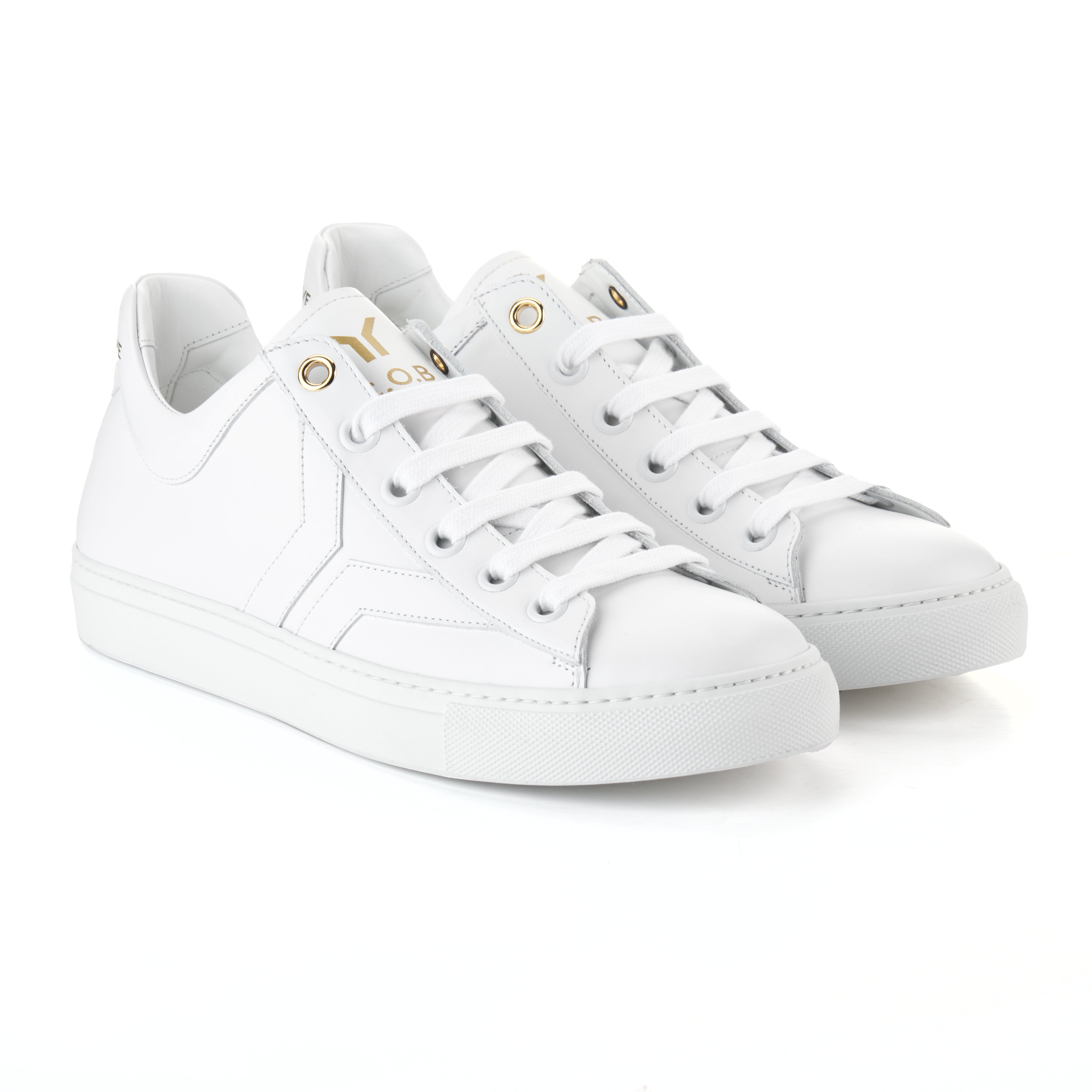 Courage S1 Women White leather white wing low cut