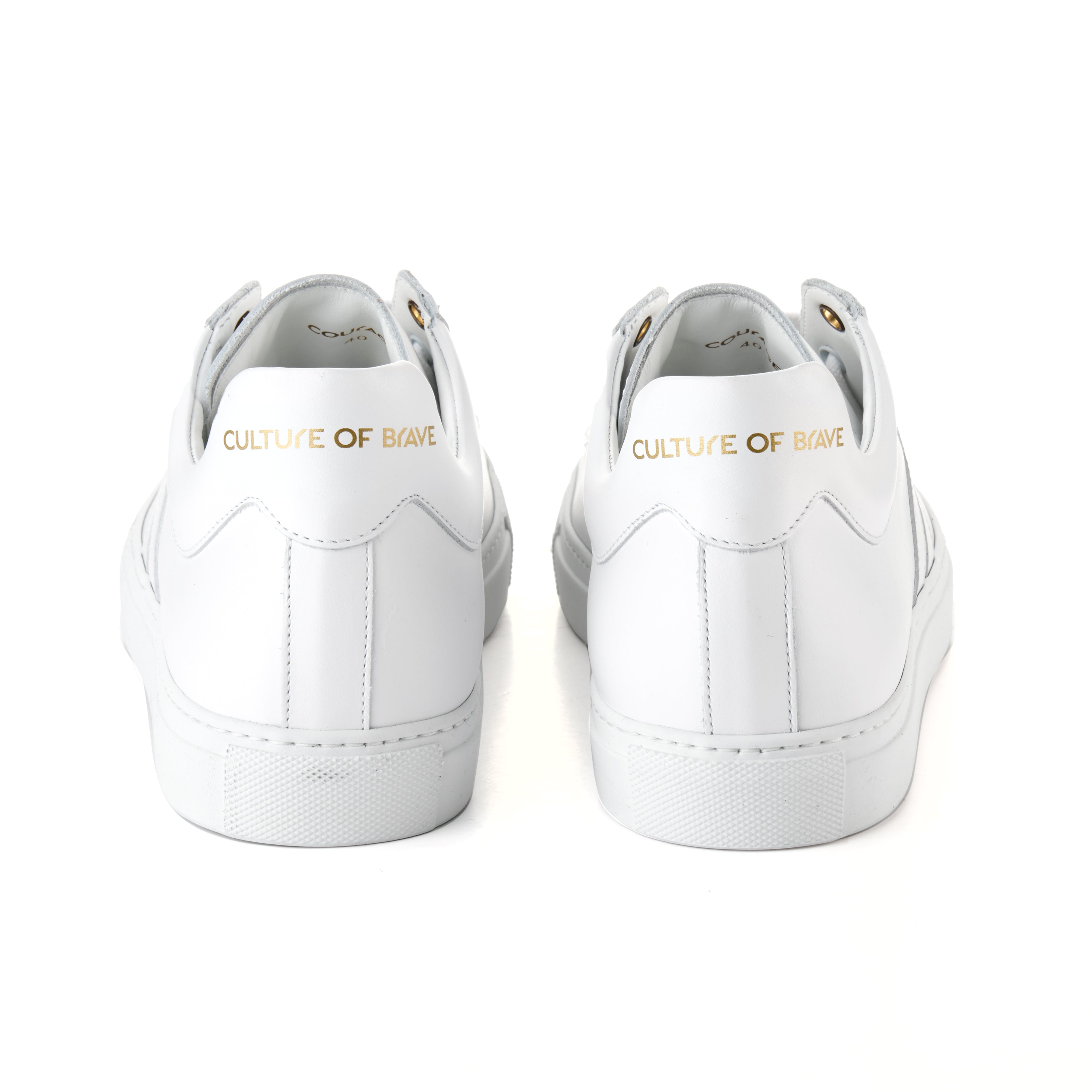 Courage S1 Men White leather white wing low cut