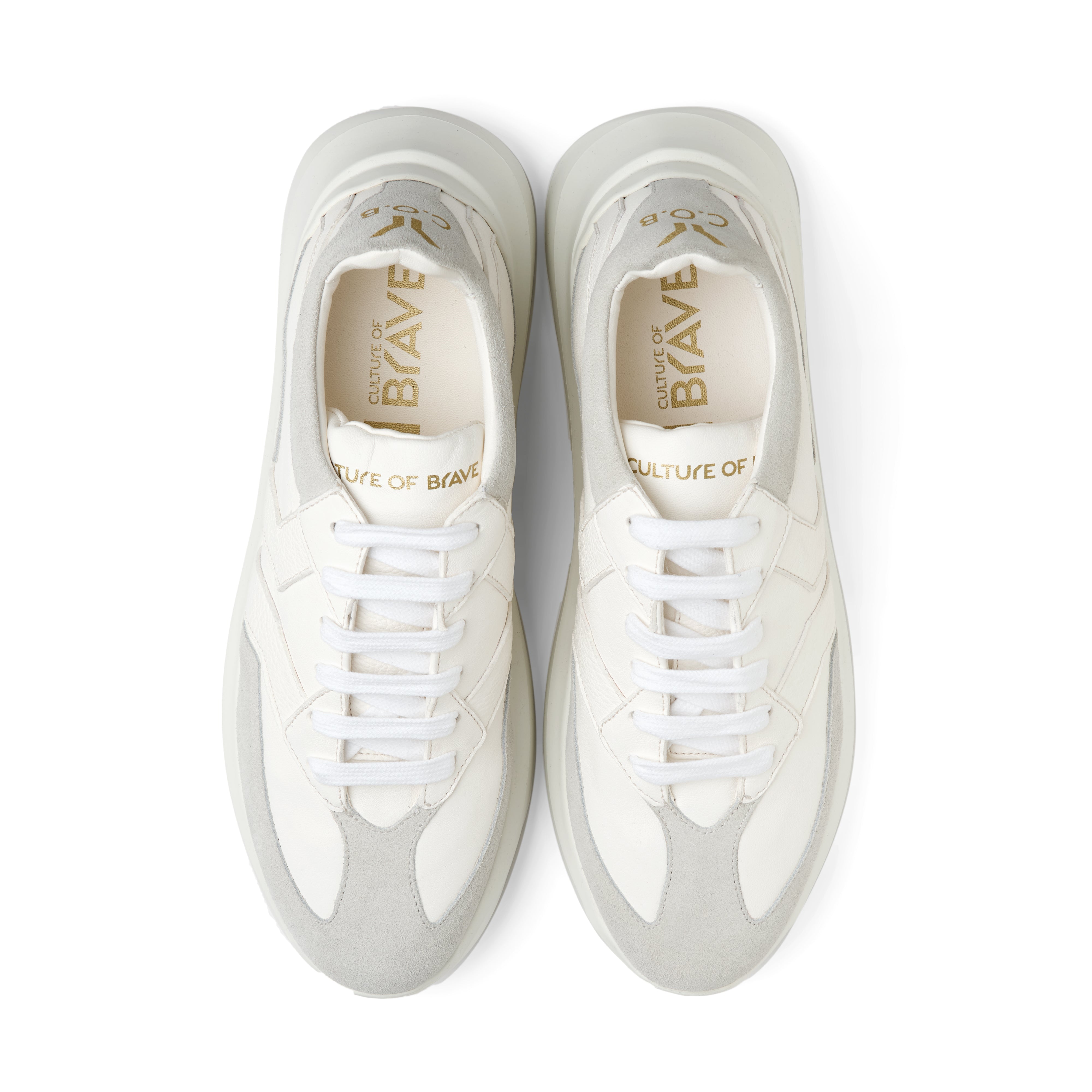 Free Soul_1 Women Offwhite leather offwhite wing low cut