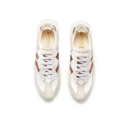 Free Soul_4 Men White leather cuoio wing low cut