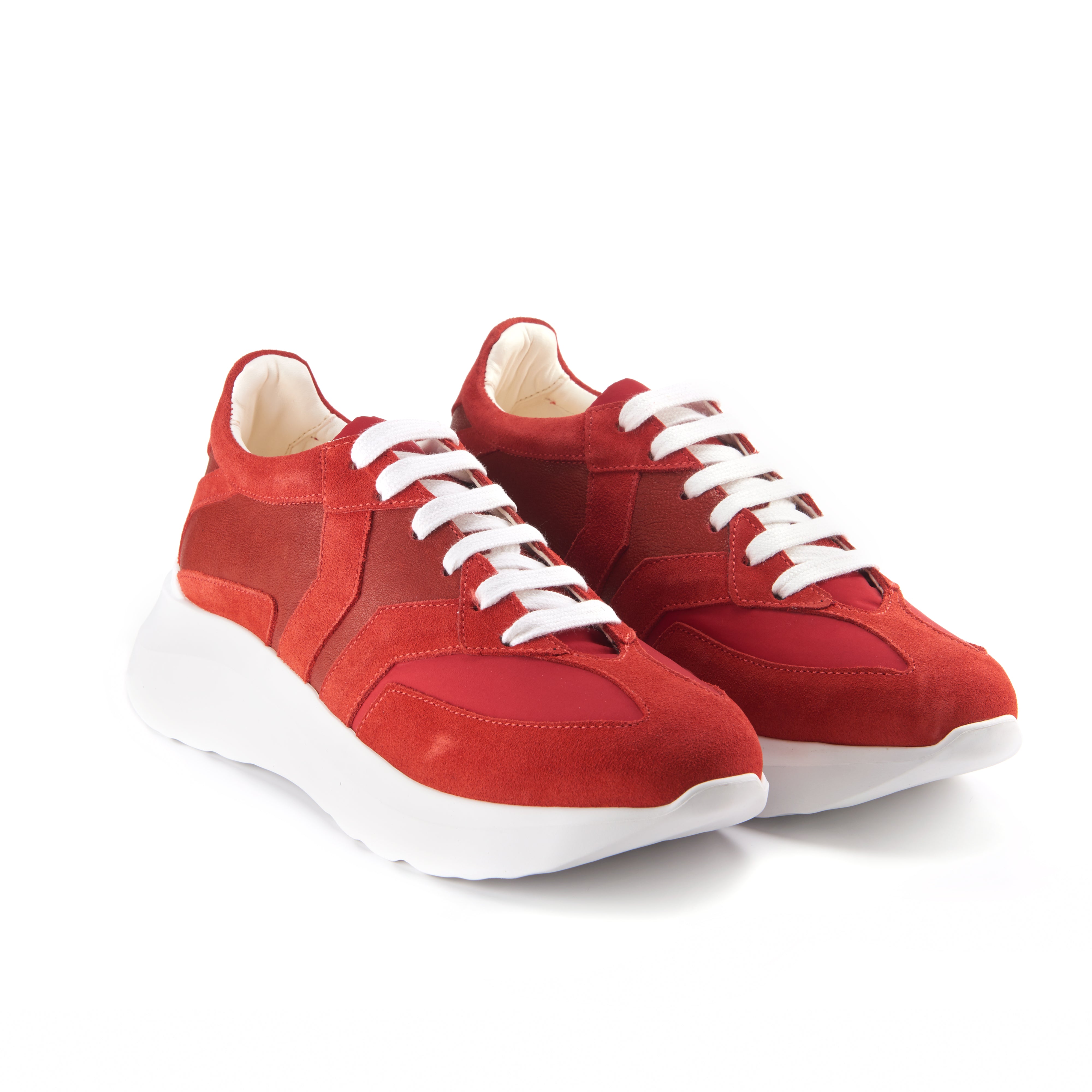 Free Soul_6 Women Red leather red wing low cut
