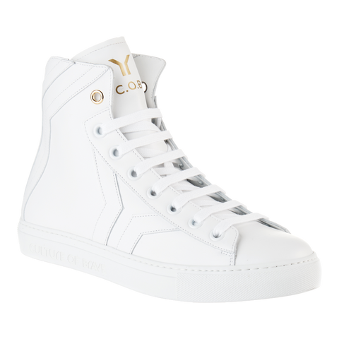 Resilient S13 Men White leather white wing mid cut