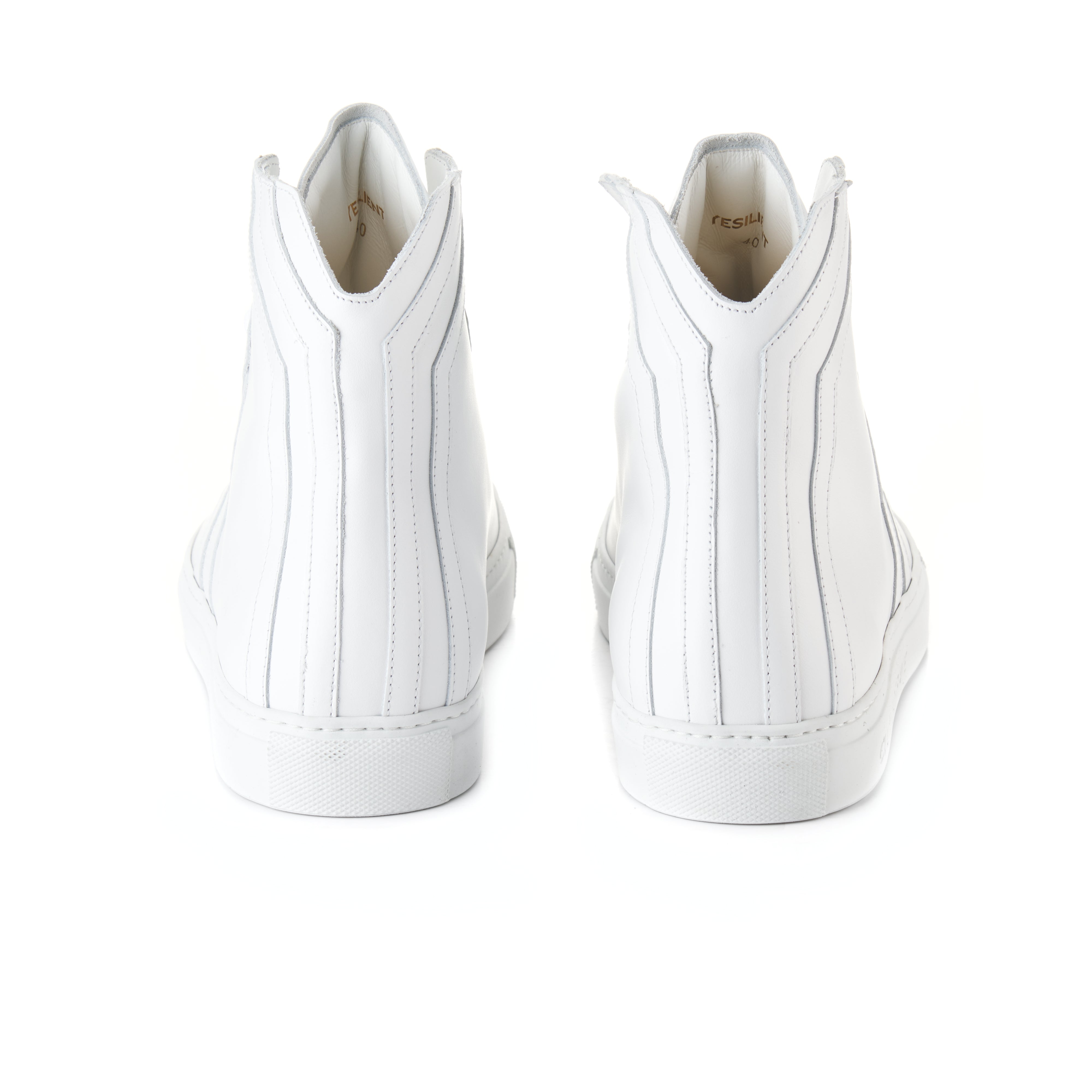 Resilient S13 Women White leather white wing mid cut